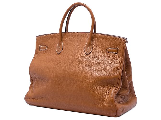 Hermès Brown Clemence Birkin Retourne 40 Marrone - vista 2