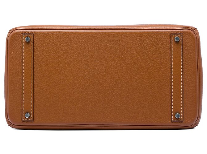 Hermès Brown Clemence Birkin Retourne 40 Marrone - vista 3