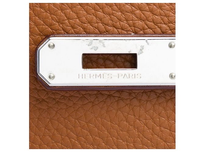Hermès Brown Clemence Birkin Retourne 40 Marrone - vista 5