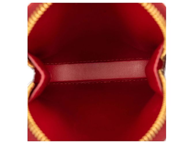 Portacellulari con zip Prada in Saffiano rosso - vista 4