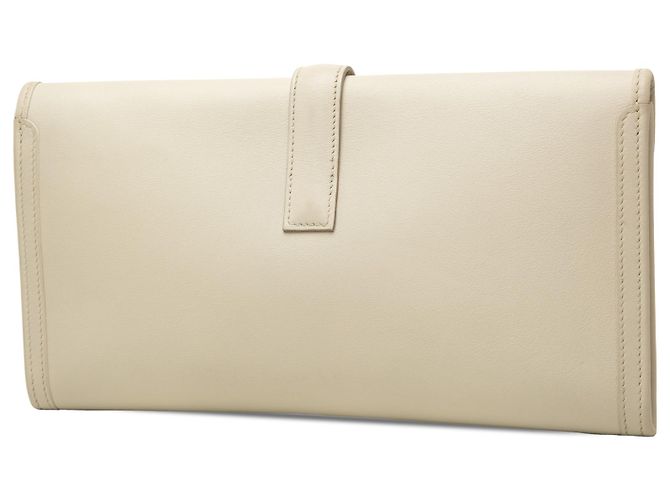 Hermès White Swift Jige Elan 29 Bianco Bianco sporco - vista 2