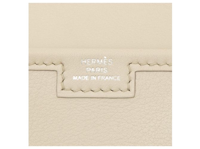 Hermès White Swift Jige Elan 29 Bianco Bianco sporco - vista 5