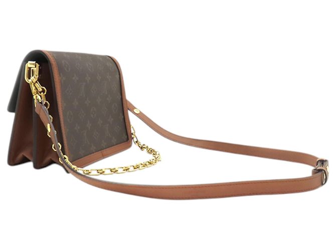 Louis Vuitton Brown Monogram Reverse Dauphine MM Marrone - vista 2