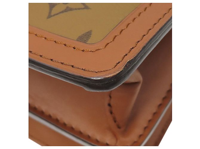 Louis Vuitton Brown Monogram Reverse Dauphine MM Marrone - vista 9