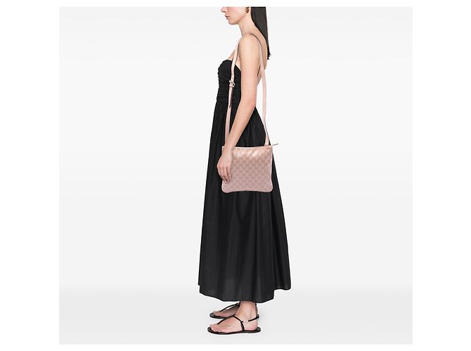 Borsa a tracolla Gucci Pink GG Crystal Rosa - vista 6