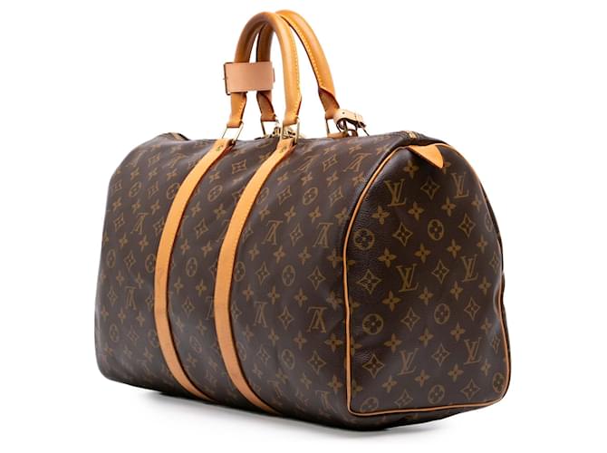 Louis Vuitton Brown Monogram Keepall 45 Marrone - vista 2