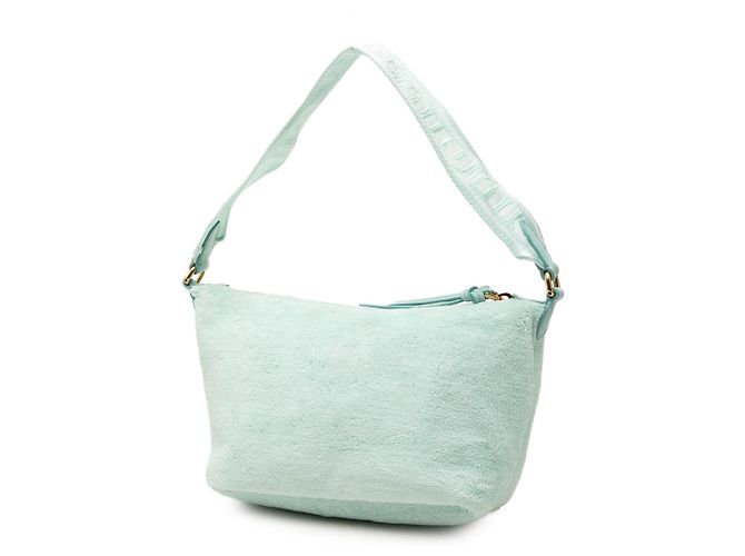 Borsa Miu Miu in spugna verde con logo Verde chiaro - vista 2