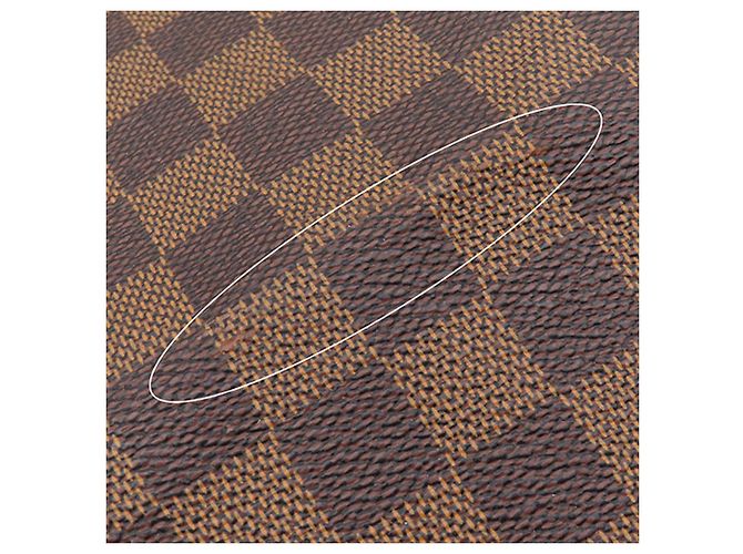 Louis Vuitton Brown Damier Ebene Keepall Bandouliere 55 Marrone - vista 10