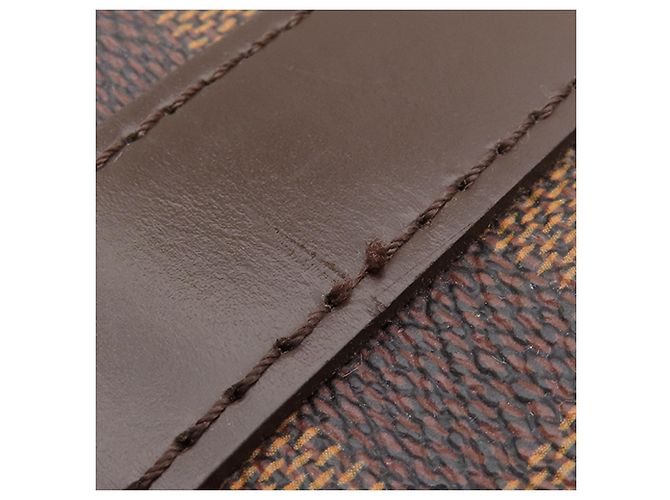 Louis Vuitton Brown Damier Ebene Keepall Bandouliere 55 Marrone - vista 13