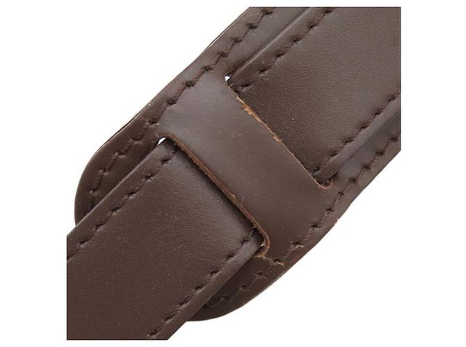 Louis Vuitton Brown Damier Ebene Keepall Bandouliere 55 Marrone - vista 18