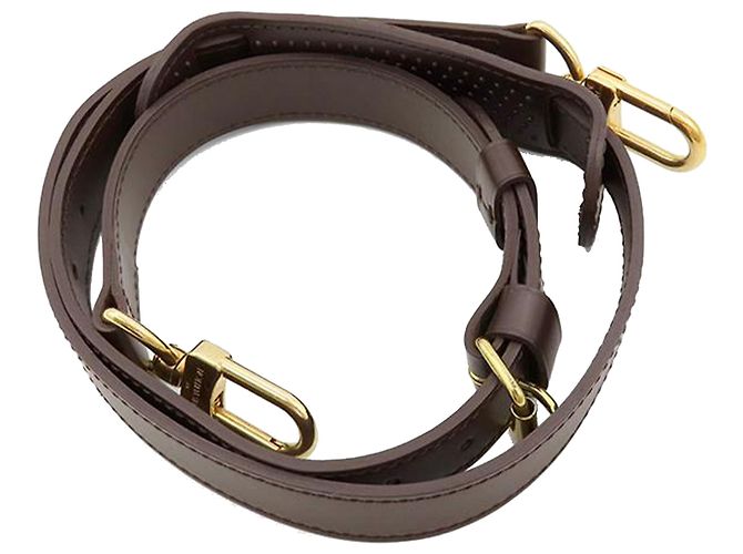 Louis Vuitton Brown Damier Ebene Keepall Bandouliere 55 Marrone - vista 19