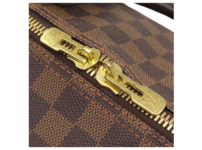 Louis Vuitton Brown Damier Ebene Keepall Bandouliere 55 Marrone - vista 8