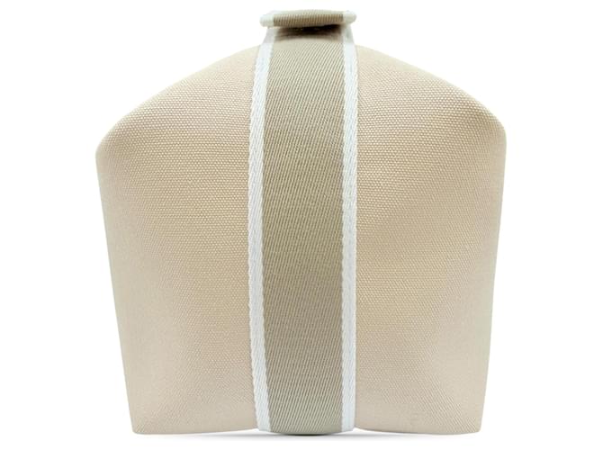 Hermès Brown Large Toile Bride A Brac Case Marrone Beige - vista 10