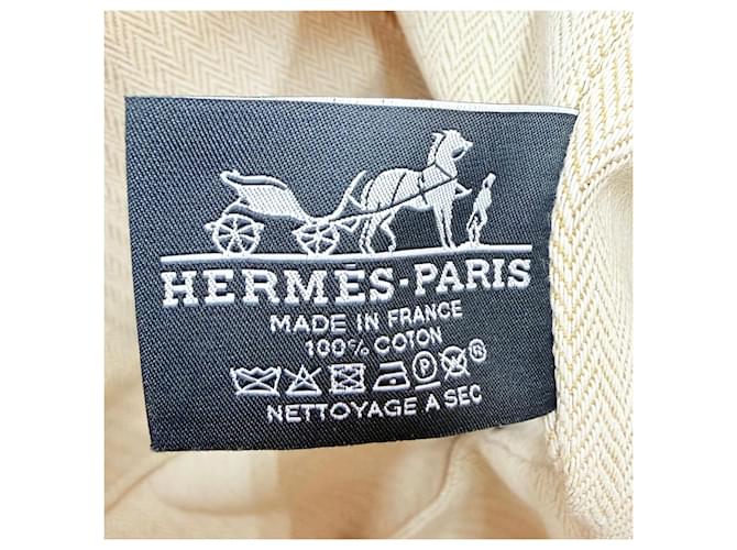 Hermès Brown Large Toile Bride A Brac Case Marrone Beige - vista 6