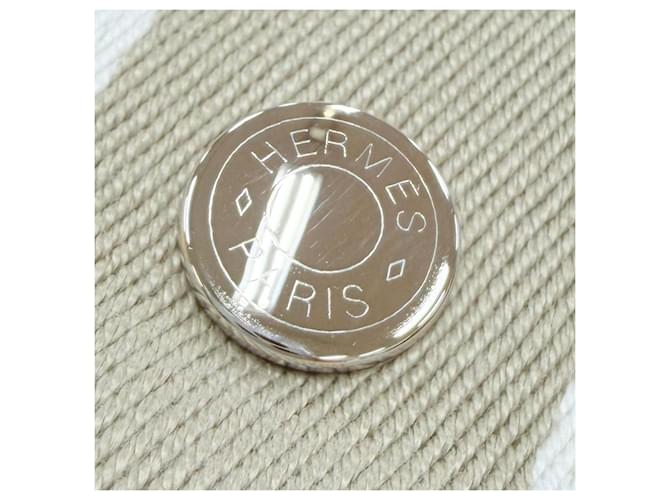 Hermès Brown Large Toile Bride A Brac Case Marrone Beige - vista 8