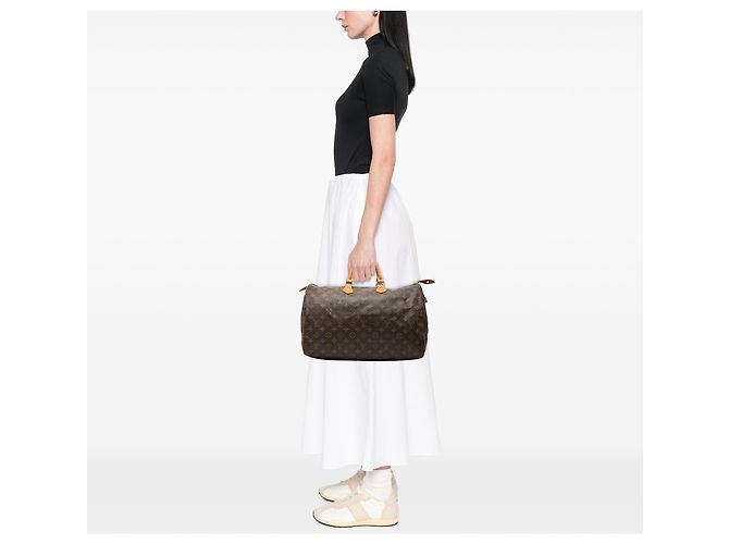 Louis Vuitton Brown Monogram Speedy 40 Marrone - vista 6