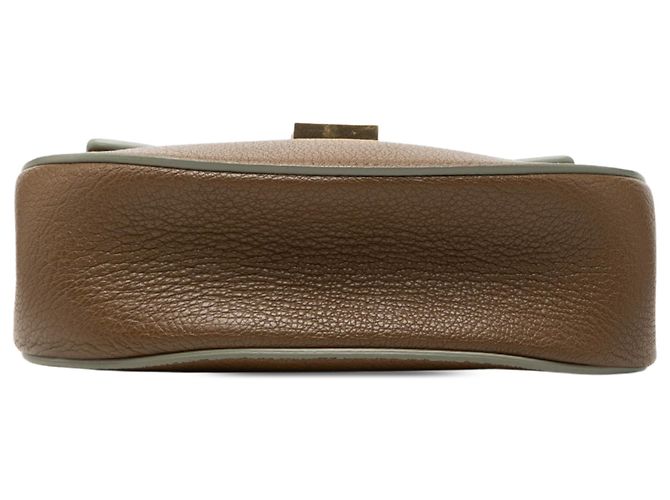 Chloé Drew Crossbody Mini in pelle di vitello liscia e grana Marrone - vista 3