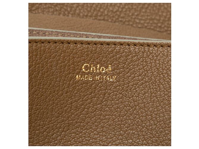 Chloé Drew Crossbody Mini in pelle di vitello liscia e grana Marrone - vista 5