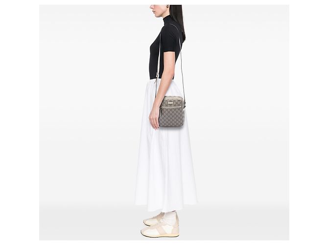 Borsa a tracolla Gucci Beige GG Supreme - vista 6