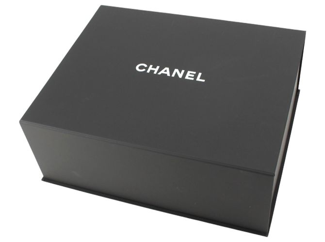 Borsa Bowling Chanel in nylon effetto velluto matelassé Large CC Nera Nero - vista 13