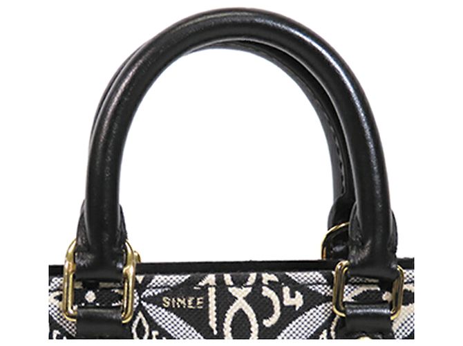 Louis Vuitton Black Monogram Jacquard Since 1854 Petit Sac Plat Nero - vista 16