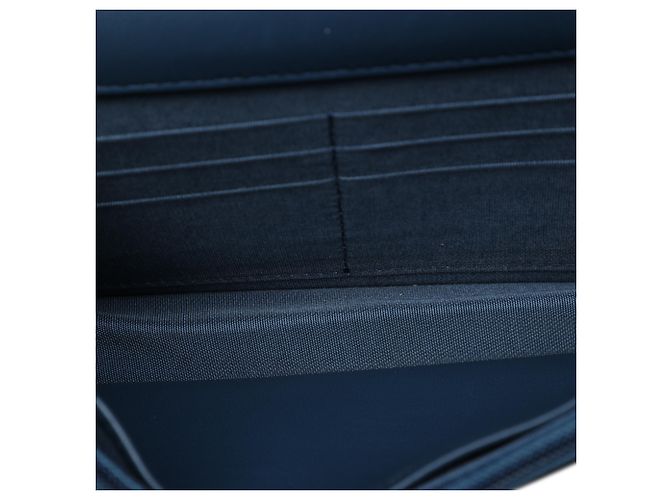 Portafoglio Chanel Boy Wallet On Chain in pelle d'agnello blu con cristalli Blu navy - vista 4