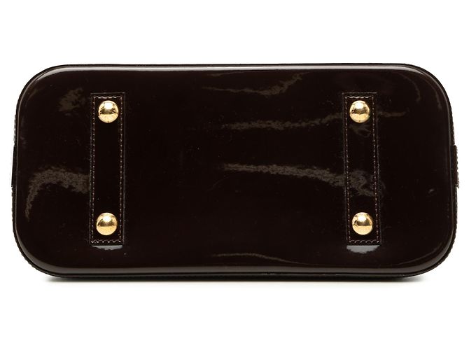 Louis Vuitton Purple Monogram Vernis Alma PM Porpora - vista 3
