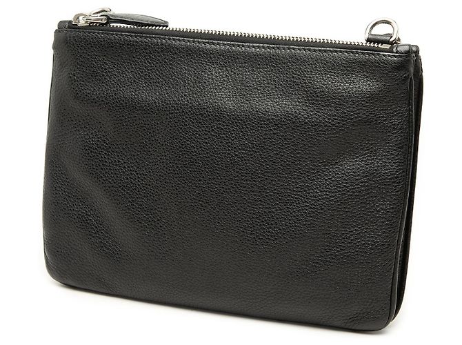 Prada Borsa crossbody a doppia zip in Vitello Phenix nero - vista 2