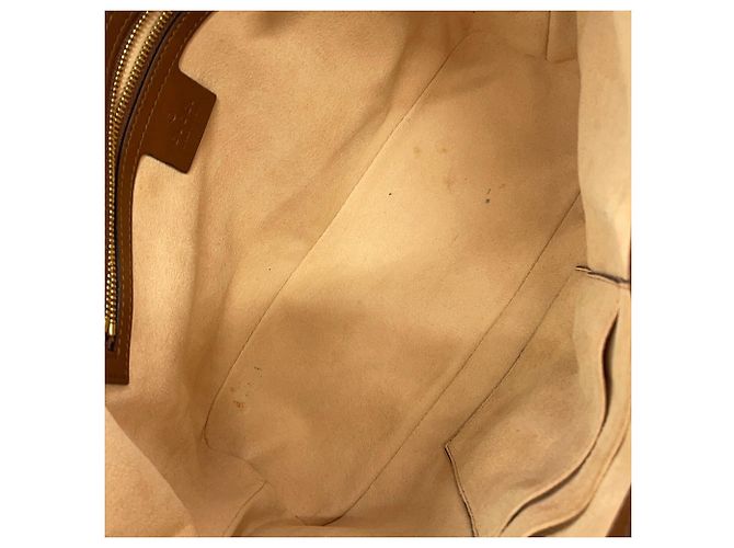 Gucci GG Supreme Leder-Tote-Bag Braun Beige - Ansicht 9