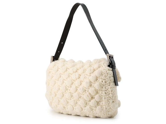 Borsa a secchiello Fendi Mamma Nero Bianco - vista 2