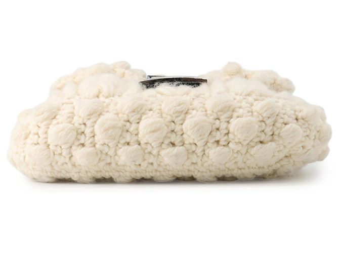 Borsa a secchiello Fendi Mamma Nero Bianco - vista 3