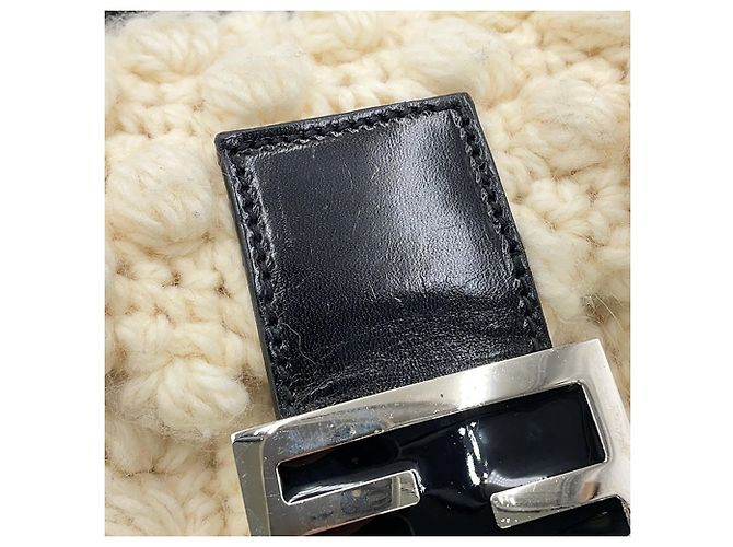 Borsa a secchiello Fendi Mamma Nero Bianco - vista 9
