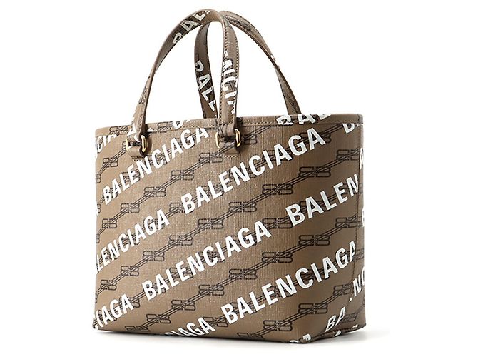 Borsa Balenciaga Signature BB Monogram Small Marrone - vista 2