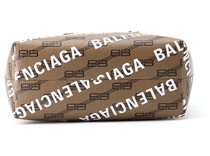 Borsa Balenciaga Signature BB Monogram Small Marrone - vista 3