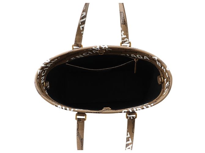 Borsa Balenciaga Signature BB Monogram Small Marrone - vista 5