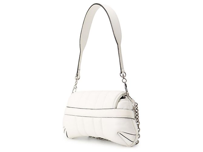 Borsa a mano piccola in pelle Gucci Horsebit Chain Bianco - vista 2