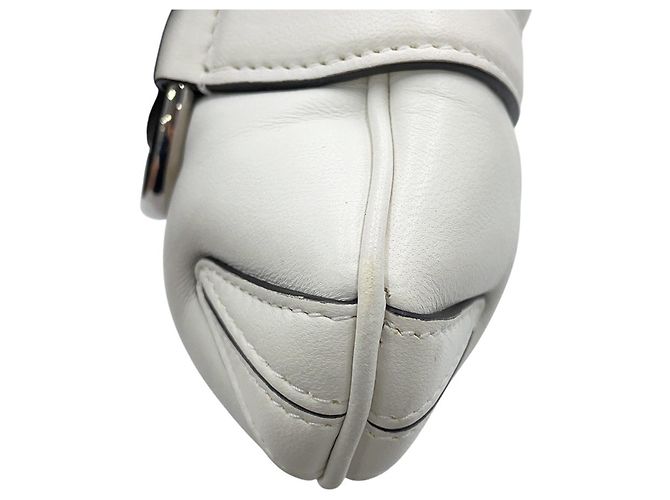 Borsa a mano piccola in pelle Gucci Horsebit Chain Bianco - vista 7