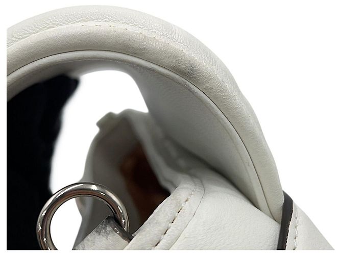 Borsa a mano piccola in pelle Gucci Horsebit Chain Bianco - vista 9