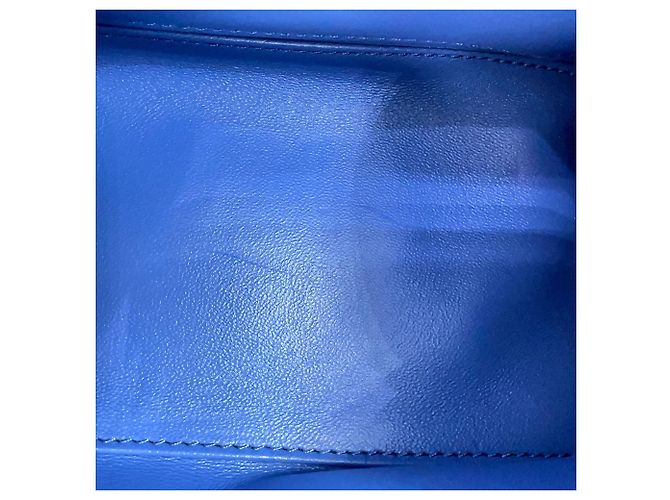 Borsa a mano Balenciaga Hourglass BB Monogram Small Blu - vista 11