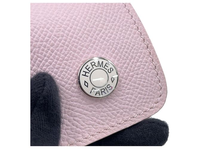 Hermès Portafoglio a catena/spalla Hermes Kara in Mauve Pale - vista 10