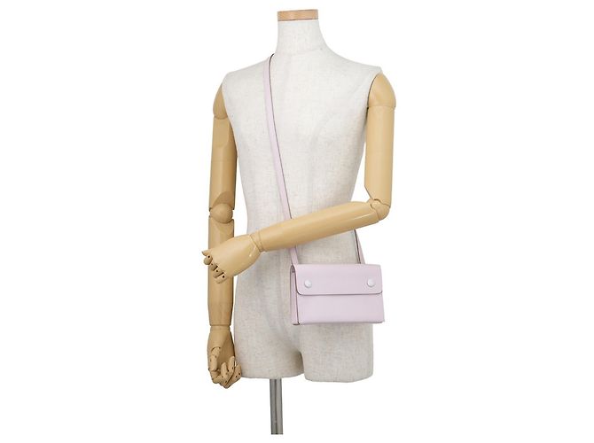 Hermès Portafoglio a catena/spalla Hermes Kara in Mauve Pale - vista 4