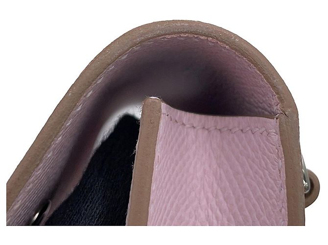 Hermès Portafoglio a catena/spalla Hermes Kara in Mauve Pale - vista 8