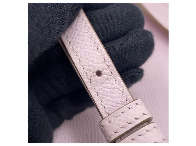 Hermès Portafoglio a catena/spalla Hermes Kara in Mauve Pale - vista 9