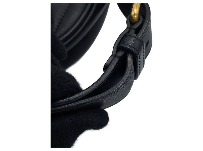 Borsa a tracolla Gucci GG Marmont in pelle Nero - vista 14