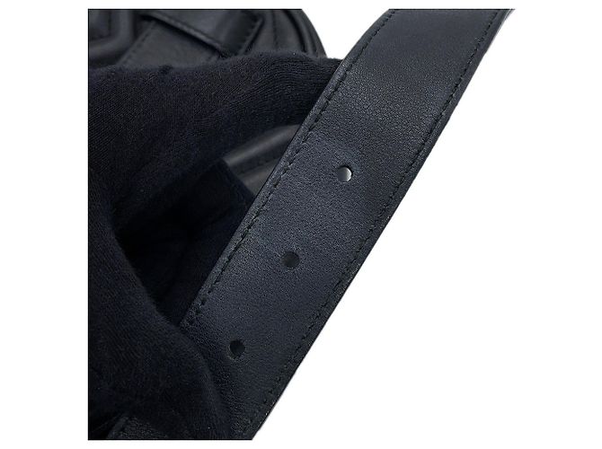 Borsa a tracolla Gucci GG Marmont in pelle Nero - vista 15