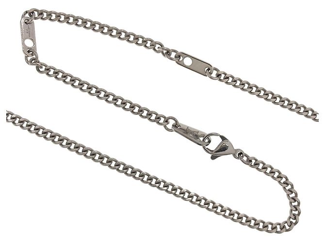 Collana con pendente Louis Vuitton Monogram Row Argento - vista 3