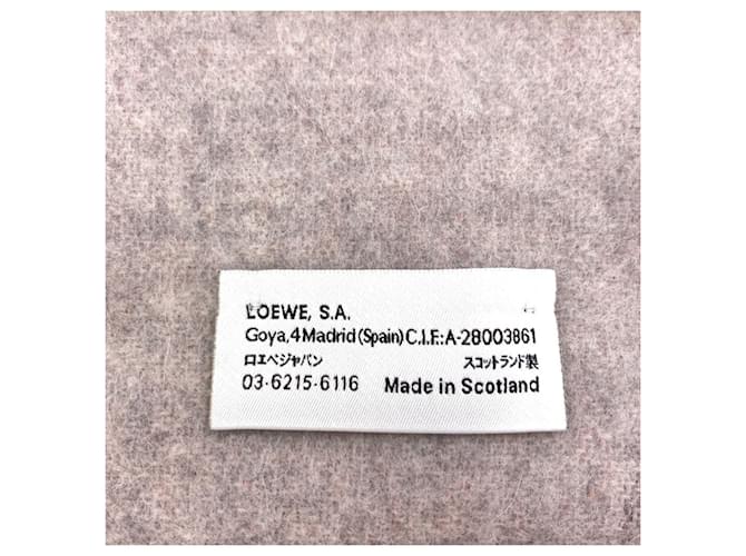 Sciarpa Loewe Anagram Nera Lana Angora Nero - vista 4