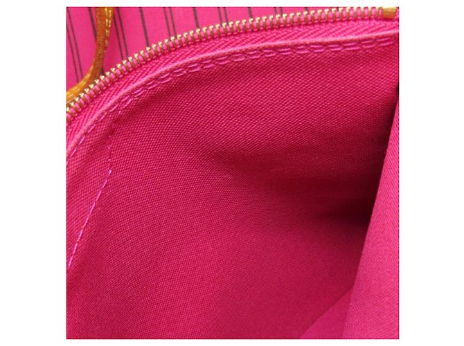 Borsa Tote Louis Vuitton Neverfull MM Rosa Monogramma - vista 12
