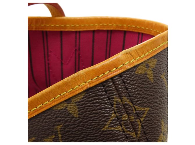 Borsa Tote Louis Vuitton Neverfull MM Rosa Monogramma - vista 14