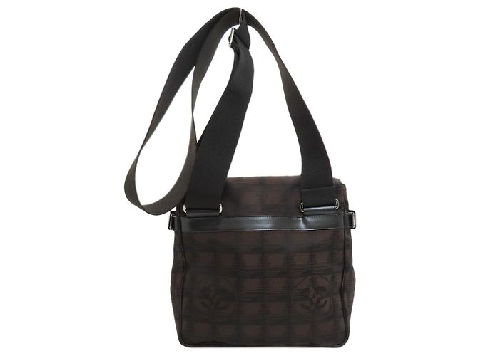 Borsa a Tracolla Chanel New Travel Line Marrone scuro - vista 2